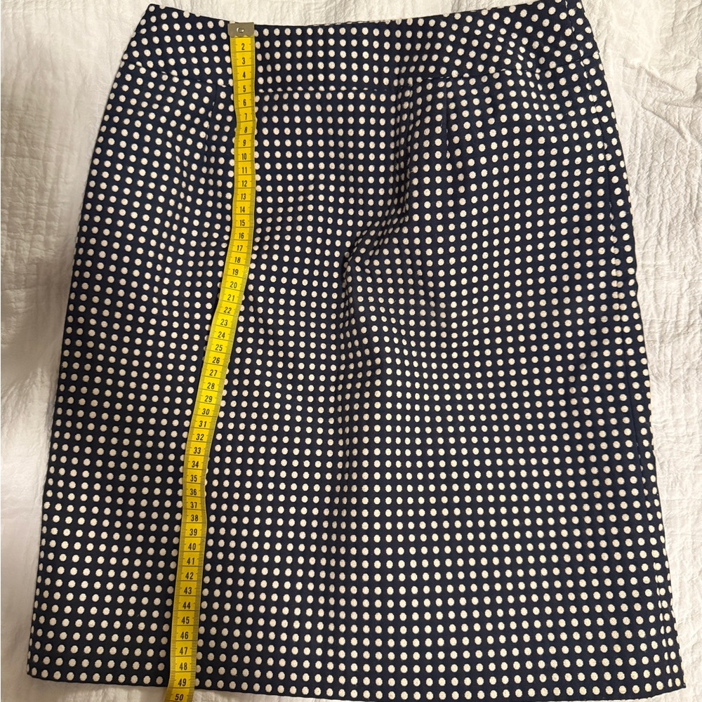 Ann Taylor Black and White Pencil Skirt Knee-Length Work